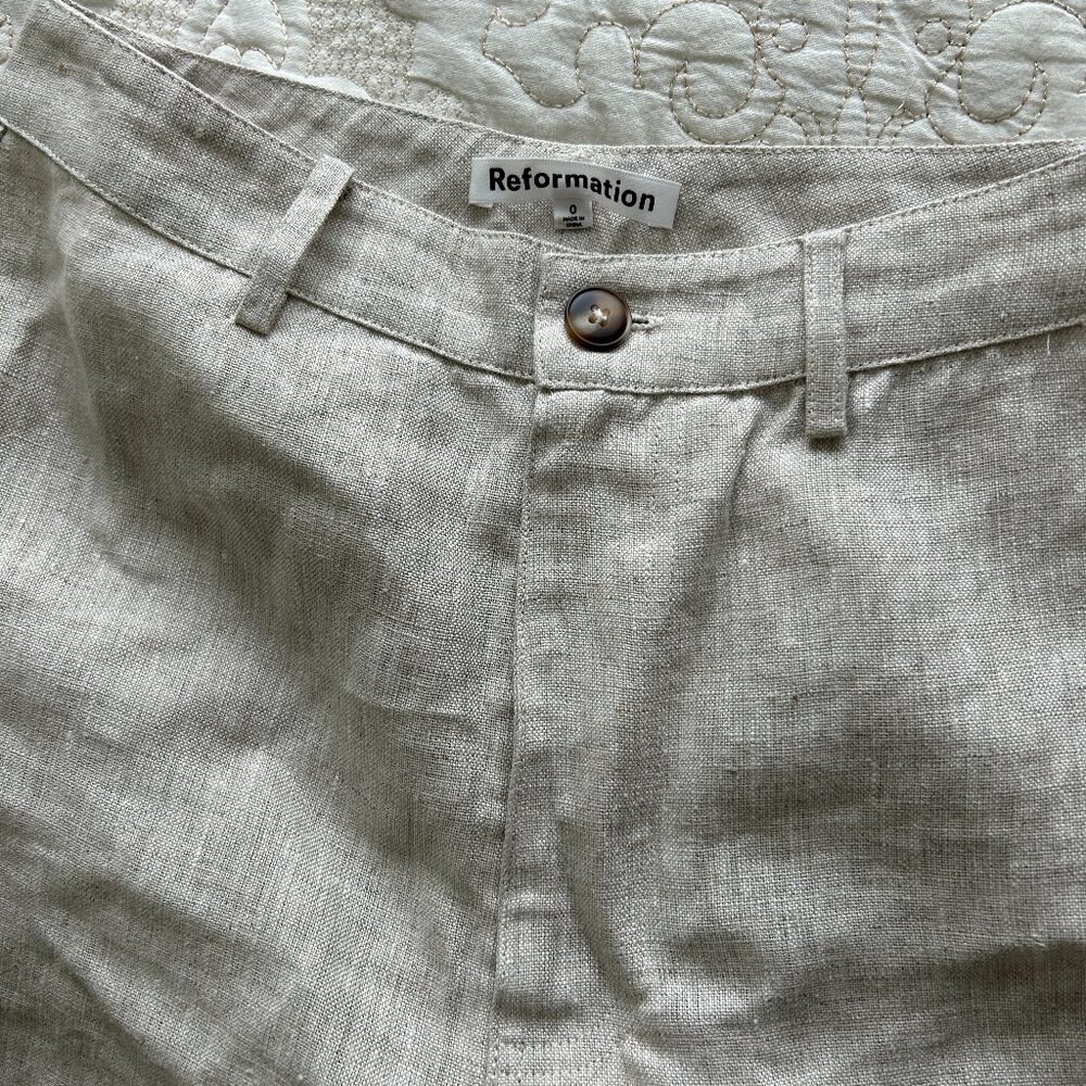 Reformation Freddie Linen Pants - Picture 7 of 9